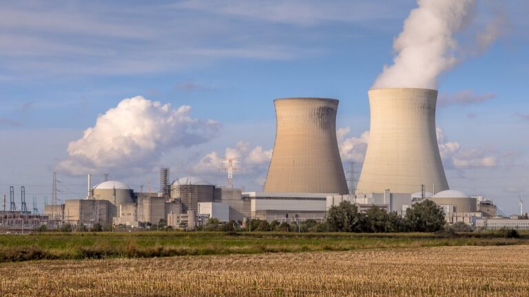 nuclear power plant-with cooling towers